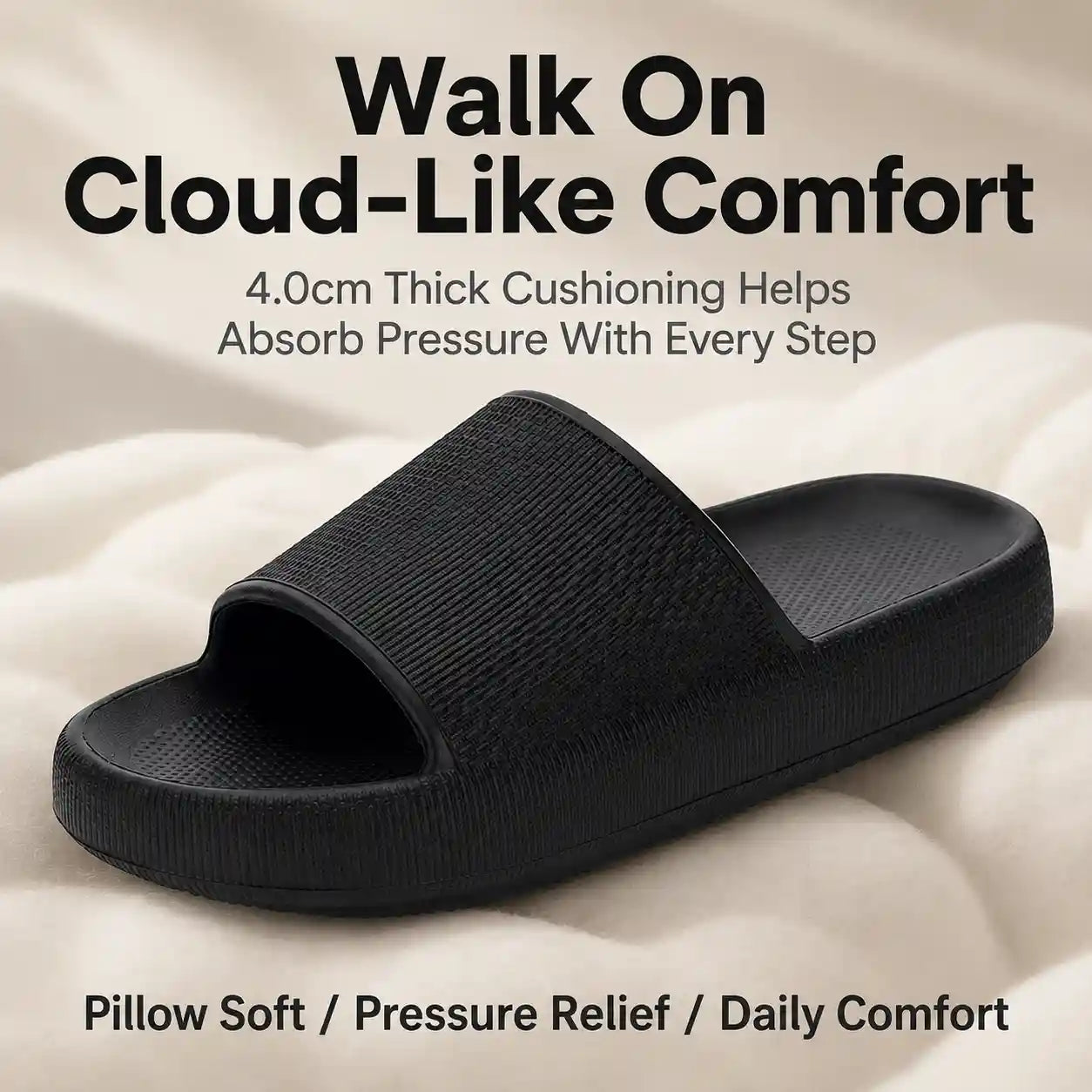 Pillow Slides – 4.0cm Thick Cushioning For Instant Foot Pain Relief