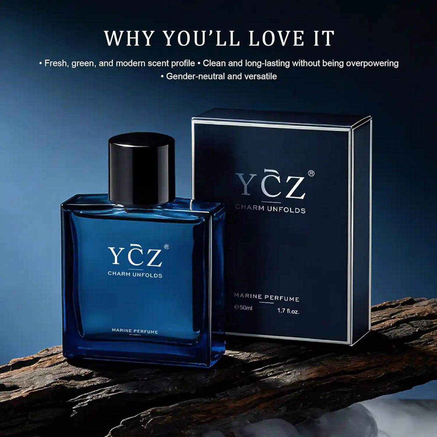 Midnight Marine Eau de Parfum – Premium Marine Woody Fusion For All-Day Freshness And Magnetic