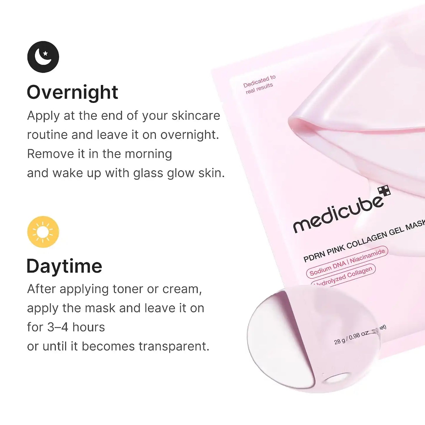 PDRN Pink Collagen Gel Mask – Color-Changing Absorption For Overnight Glass Glow
