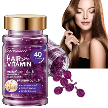 Hair Oil Capsules – 7X Damage Repair For Silky Frizz-Free Hair