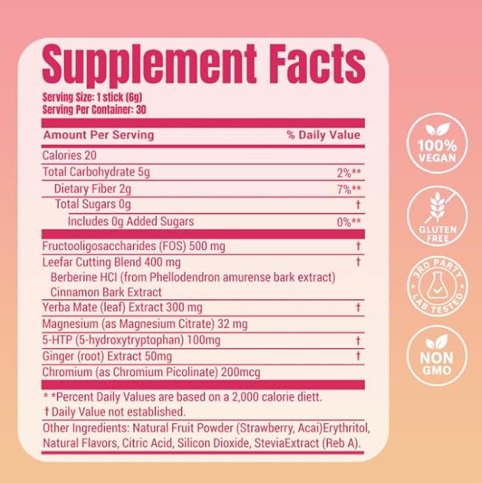 Cutting Drink Mix – Berberine & Yerba Mate Blend For Natural Metabolism & Clean Energy