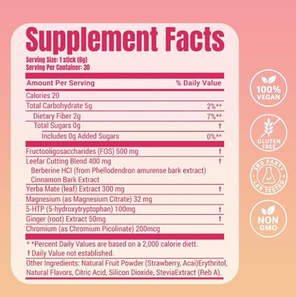 Cutting Drink Mix – Berberine & Yerba Mate Blend For Natural Metabolism & Clean Energy