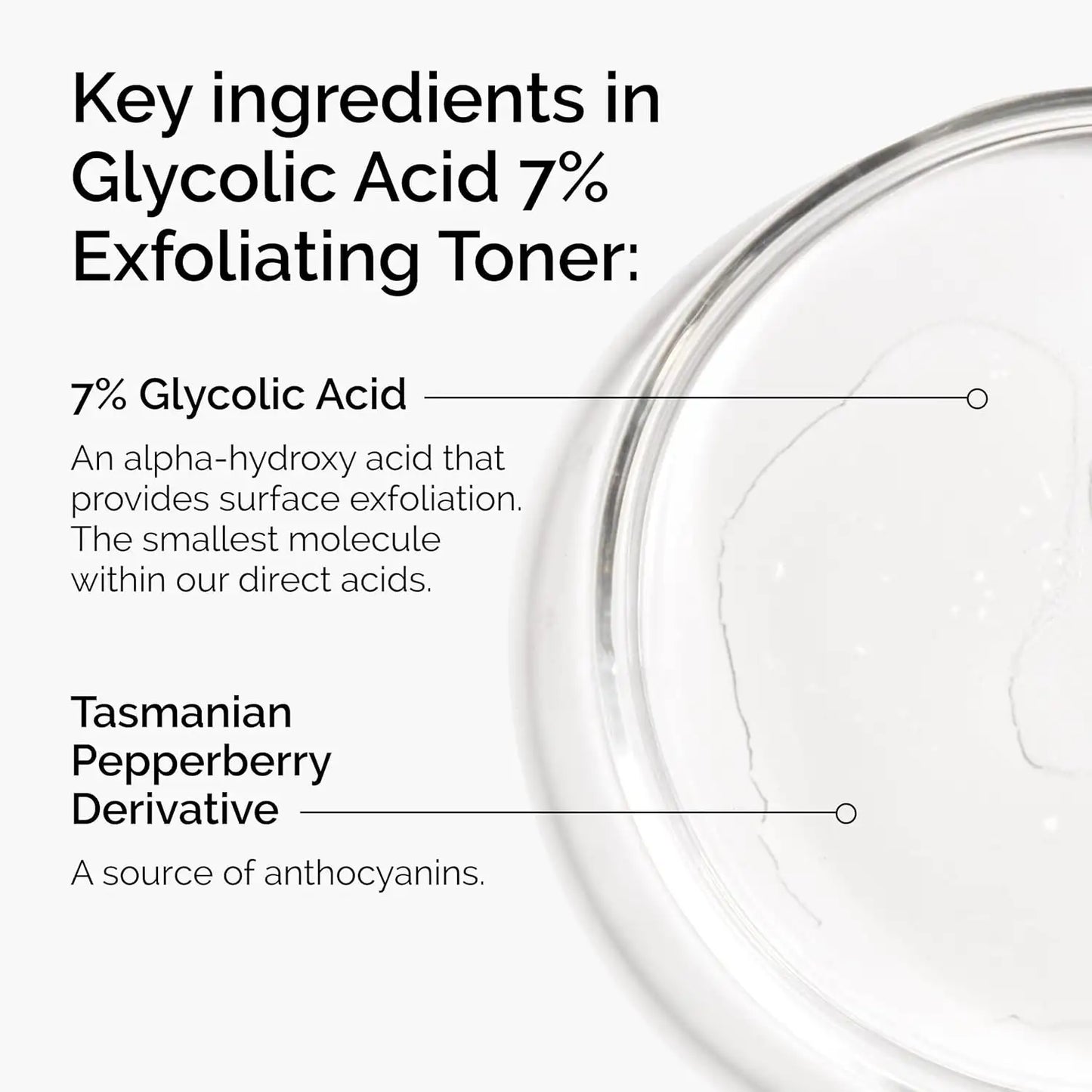 Exfoliating Liquid – 7% Glycolic Acid & Botanical Elixir For Smooth, Bump-Free & Radiant Skin