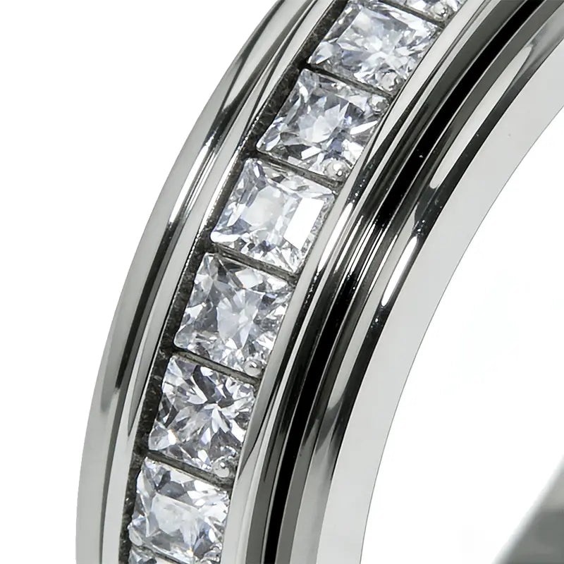 Titanium Fidget Ring – Smooth Spinner Mechanism For Instant Anxiety Relief