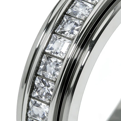 Titanium Fidget Ring – Smooth Spinner Mechanism For Instant Anxiety Relief
